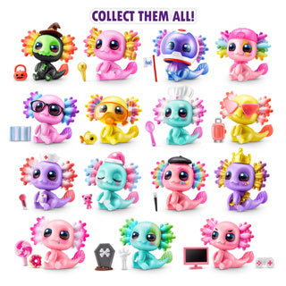 Load image into Gallery viewer, 5 surprise axolotl capsule assorti
