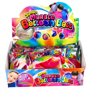 Load image into Gallery viewer, Bubble bal marble opblaasbaar tot 80cm | 12 stuks
