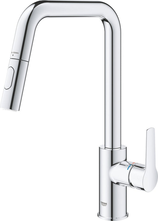 Grohe quickfix start eengreepsmengkraan - uittrekbaar - twee straalsoorten - chroom