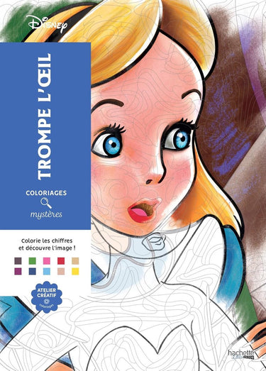 Hachette disney kleuren op nummer kleurboek voor volwassenen - makkelijke moeilijkheidsgraad