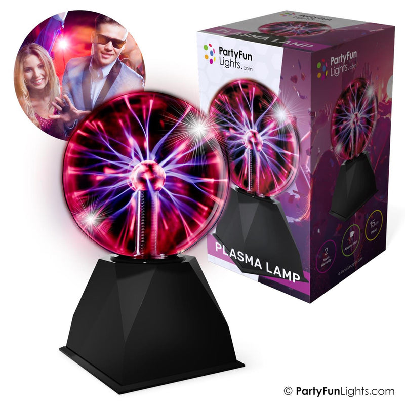 Afbeelding laden in galerijviewer, Partyfun lights partyfunlights - plasma bol lamp - reageert op aanraking - reageert op geluid - incl. adapter
