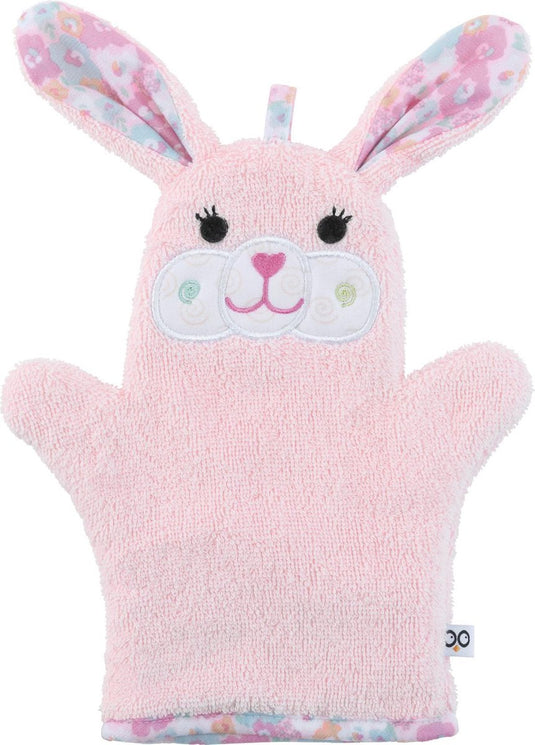 Zoocchini washandje - beatrice the bunny konijn roze
