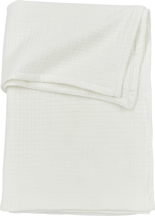 Meyco baby uni ledikant laken - pre-washed hydrofiel - offwhite - 100x150cm - 0.3 tog