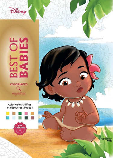 Hachette heroes disney coloriages mystères - best of babies - kleuren op nummer - hachette - kleurboek voor volwassenen