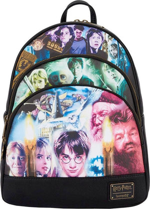 Loungefly harry potter - trilogy triple pocket rugtas - multicolours
