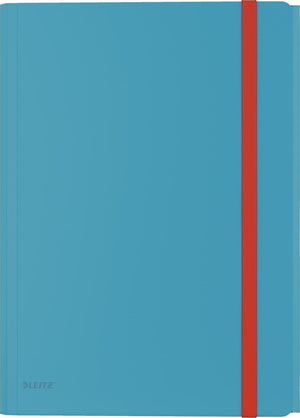 Leitz cosy pp 3-klepsmap - map met vak - mappen voor a4 documenten - ideaal voor thuiskantoor thuiswerken - sereen blauw