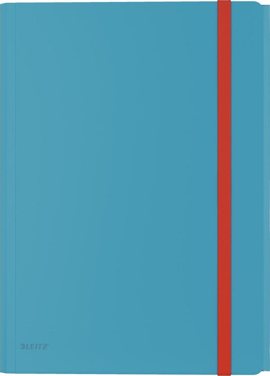 Leitz cosy pp 3-klepsmap - map met vak - mappen voor a4 documenten - ideaal voor thuiskantoor thuiswerken - sereen blauw