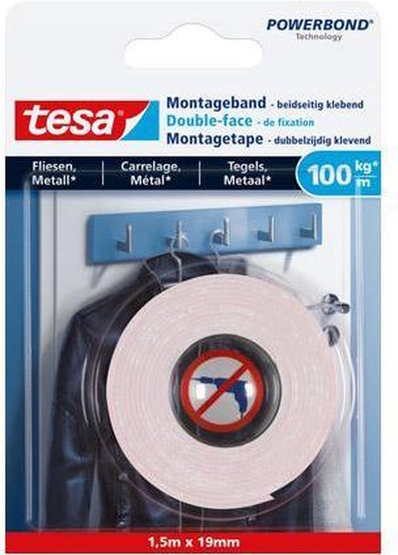 Load image into Gallery viewer, Tesa 1x isolatietape rol zwart 20 mtr x 1,9 cm - universele tape
