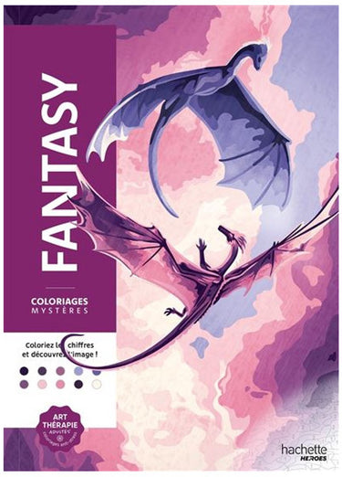 Hachette heroes – fantasie kleurboek – kleur op nummer – 50 pagina's