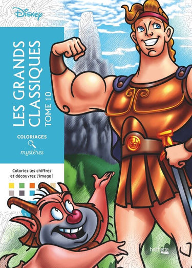 Hachette heroes disney coloriages mystères les grands classiques tome 10 - hachette - kleuren op nummer kleurboek voor volwassenen
