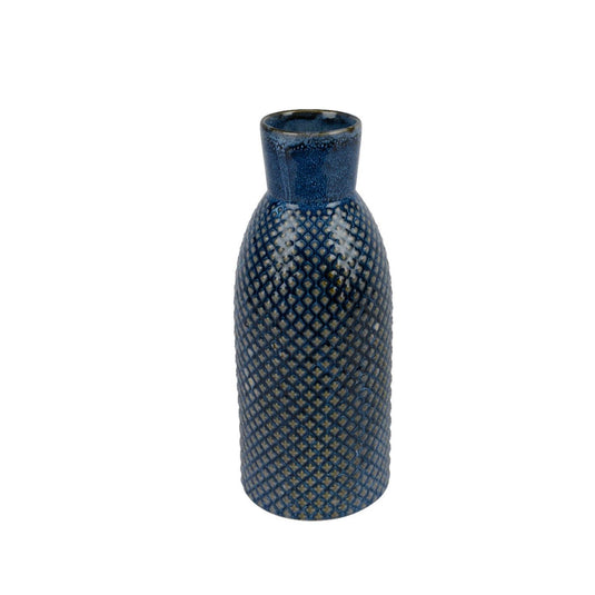 Decoris vaas porselein ã˜10.5xh26.5cm blauw