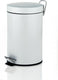 Kela monaco pedaal afvalemmer - 3 l - wit -