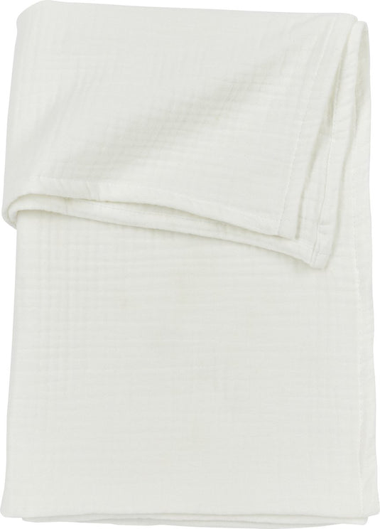 Meyco baby uni wieglaken - pre-washed hydrofiel - offwhite - 75x100cm - 0.3 tog