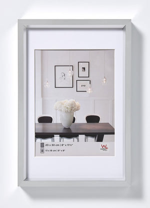 Walther steel style - kunststof lijst - fotoformaat 30x40 cm - zilver