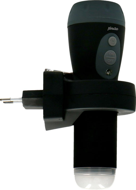 Alecto led zaklamp - noodverlichting - automatisch aan bij stroomuitval - noodpakket - atl-110zt - zwart