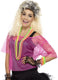 Smiffys fishnet top visnet shirtje roze | maat l-xl ( 44 - 50 )