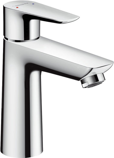 Hansgrohe talis e - wastafelmengkraan - ééngreeps bediening - coolstart energiebesparend - zonder waste - 110mm maat - chroom