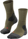 Falke tk-x expedition ultra dikke padding wol functioneel materiaal wandelsokken heren groen - maat 46-48