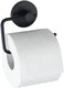 Wenko vacuum-loc toiletrolhouder milazzo mat zwart - wc rolhouder - bevestigen zonder boren