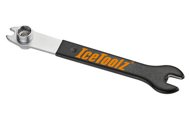Pedaalsleutel IceToolz 34OO combi steek- dopsleutels