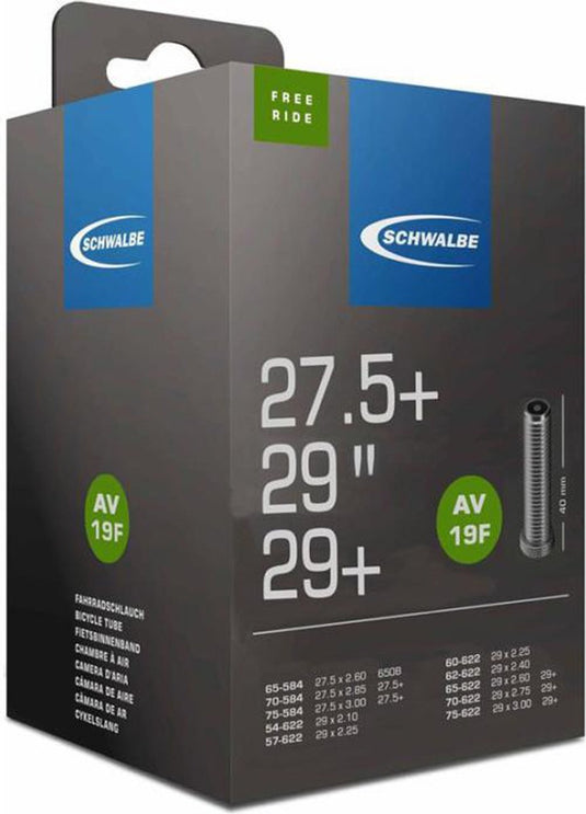 Schwalbe binnenband av19f tr4 freeride air plus 27.5-29 54 75-584 622 - 40mm ventiel