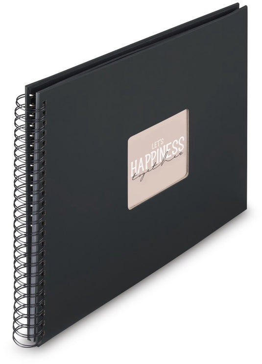 Hama spiraal fotoalbum - fine art - 36x32 - 50 pagina's - zwart