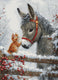 Luca-s borduurpakket - warm hug - warme knuffel - bu5075