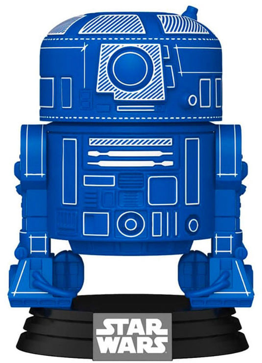 Funko star wars r2-d2 (blueprint) vinylfiguur 798 unisex pop! - neutraal - standard