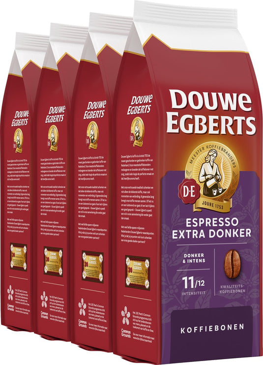 Douwe egberts espresso extra donker koffiebonen - 4 x 500 gram