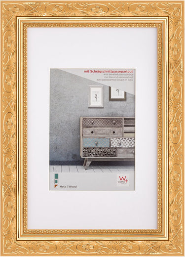 Walther barock - houten lijst - fotoformaat 30x40 cm - goud