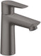 Hansgrohe talis e - wastafelmengkraan - ééngreeps bediening - zonder waste - 110mm maat - brushed black chrome