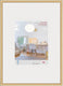 Walther new lifestyle - kunststof lijst - fotoformaat 50x70 cm - kunstglas - goud