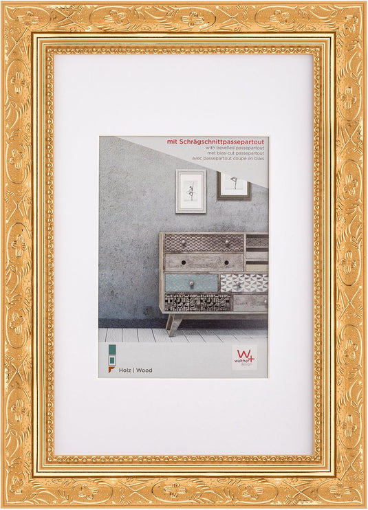 Walther barock - houten lijst - fotoformaat 40x50 cm - goud