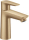 Hansgrohe talis e - wastafelmengkraan - ééngreeps bediening - coolstart energiebesparend - zonder waste - 110mm maat - brushed bronze