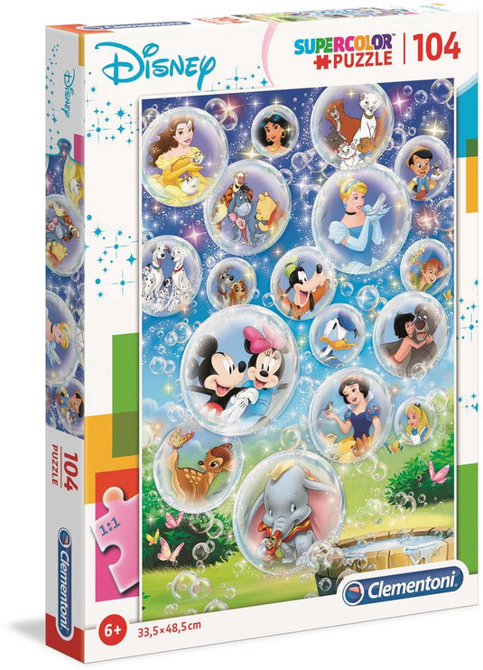 Clementoni - puzzel - 104 stukjes - superkleur karakters - puzzel voor kinderen - vanaf 6 jaar