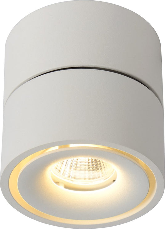 Lucide yumiko - plafondspot (plafondlamp) - ø 7,8 cm - led dimbaar - 1x10w 2700k - wit