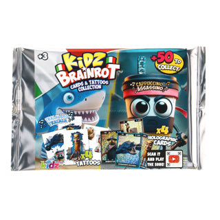 Load image into Gallery viewer, Kidz brainrot holografic cards + tattoos | 15 stuks
