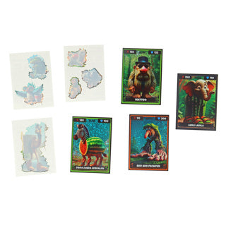 Load image into Gallery viewer, Kidz brainrot holografic cards + tattoos | 15 stuks
