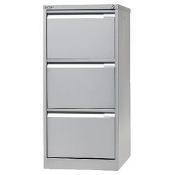 Hangmapladenkast bisley 47 x 62,2 x 101,6cm draaggewicht 35k zilvergrijs 3 laden