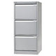Hangmapladenkast bisley 47 x 62,2 x 101,6cm draaggewicht 35k zilvergrijs 3 laden