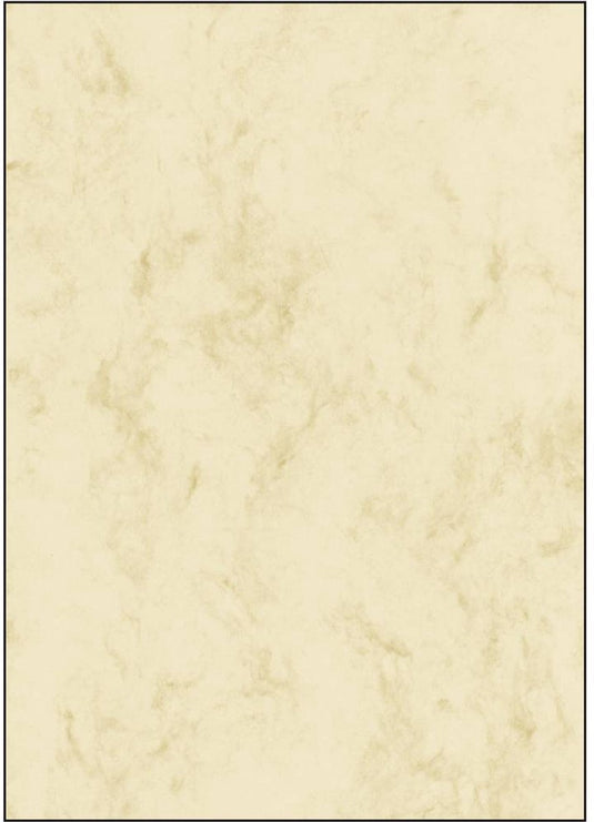 Sigel designpapier a4 marmer beige 200 grams 25 vel