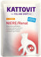 Kattovit - feline dieet pouch nier renal 24x85g - kip