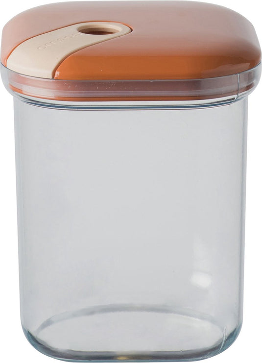 Omada - pull box voorraadpot 1 liter - polypropyleen - oranje -