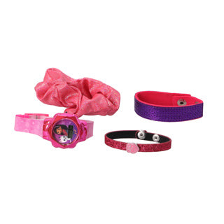 Accutime - lcd gabby's dollhouse horloge met accessoires