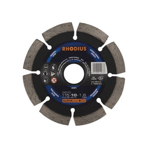 Rhodius 304091 dg70 diamanten doorslijpschijf diameter 115 mm boordiameter 22.23 mm beton