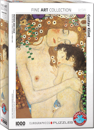 Eurographics - moeder en kind [mutter und kind] - gustav klimt - 1000 stukjes 48×68cm (b×h) - fine art legpuzzel