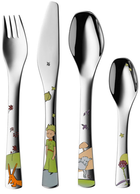Wmf kids le petit prince - kinderbestekset - 4-delig - rvs - vaatwasserbestendig - ergonomisch ontwerp
