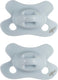 Difrax fopspeen natural - newborn - blauw lichtblauw - 2 stuks