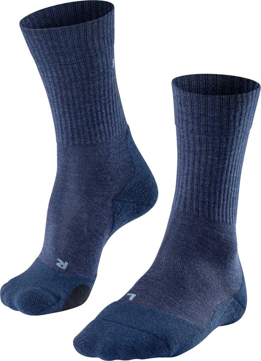 Falke tk2 wool anti-blaar dik wol functioneel materiaal wandelsokken heren blauw - maat 46-48