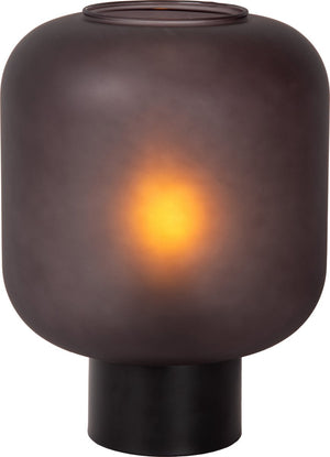 Lucide eloise - tafellamp - ø 21 cm - 1xe27 - zwart